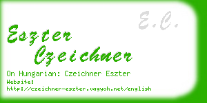 eszter czeichner business card